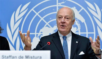 Đặc phái viên của Liên hợp quốc về vấn đề Syria, ông Staffan de Mistura. Nguồn: Un.org