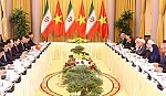 Chủ tịch nước Trần Đại Quang hội đàm với Tổng thống Hassan Rouhain