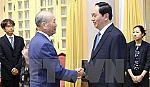 Chủ tịch nước Trần Đại Quang tiếp Phó Chủ tịch FEC Yoshihiko Nakagaki