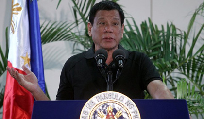 Tổng thống Philippines Rodrigo Duterte. Nguồn: Reuters