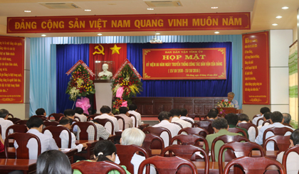 Các đại biểu tham dự Họp mặt kỷ niệm 86 năm ngày truyền thống công tác dân vận của Đảng.