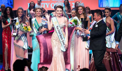 Ngọc Duyên vượt qua hơn 50 người đẹp để đăng quang Nữ hoàng sắc đẹp toàn cầu 2016.