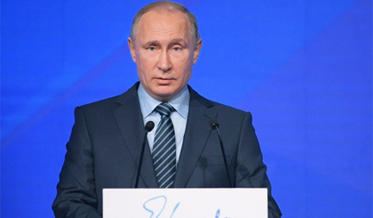 Tổng thống Nga Vladimir Putin. Nguồn: EPA