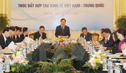Phó Thủ tướng Phạm Bình Minh phát biểu tại Hội thảo. Ảnh: Nguyễn Khang/TTXVN