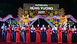 Khai mạc Đường hoa Hùng Vương 2017