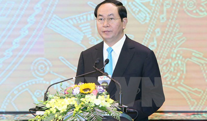   President Tran Dai Quang (Source: VNA)