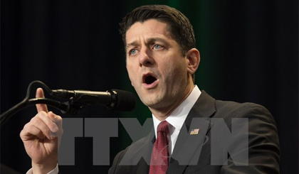 Chủ tịch Hạ viện Mỹ Paul Ryan. Nguồn: AFP/TTXVN