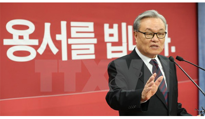 Nhà lãnh đạo lâm thời đảng Saenuri In Myung-jin. Nguồn: EPA/TTXVN