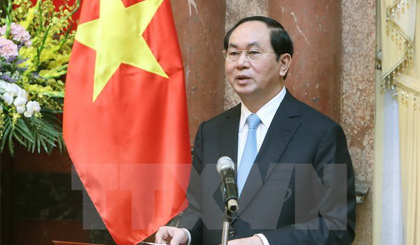 Chủ tịch nước Trần Đại Quang. Ảnh: Nhan Sáng/TTXVN