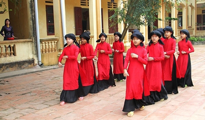 Xoan singing has become part of the school curriculum in many places in Phu Tho province.
