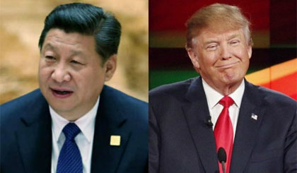 Chủ tịch Trung Quốc Tập Cận Bình và Tổng thống Mỹ Donald Trump. Nguồn: india.com