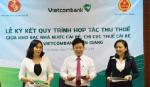Vietcombank Tiền Giang: Ký kết hợp tác thu thuế với huyện Cái Bè