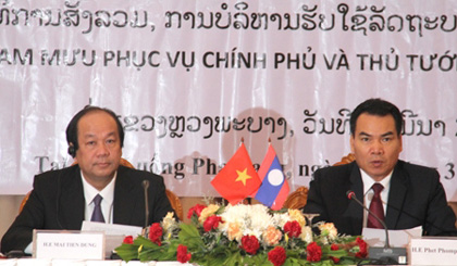 The two government officials co-chair the workshop (Photo: VGP)
