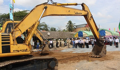 The construction of the project begins. (Credit: laodong.com.vn)
