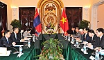 Phó Thủ tướng Phạm Bình Minh hội đàm với Ngoại trưởng Mông Cổ