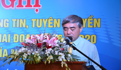 Thứ trưởng Bộ TT-TT Nguyễn Minh Hồng phát biểu tại Hội nghị.