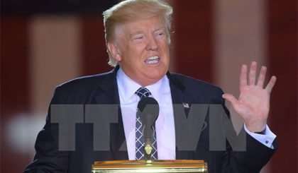 Tổng thống Mỹ Donald Trump tại một sự kiện ở Washington, DC ngày 25-4. Nguồn: AFP/TTXVN