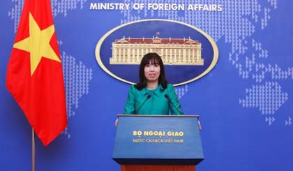 Foreign Ministry’s spokesperson Le Thi Thu Hang Read more at http://vietnamnews.vn/politics-laws/375594/vietnam-protests-violations-of-its-sovereignty-over-hoang-sa.html#IshUl2uR0ggmThIR.99