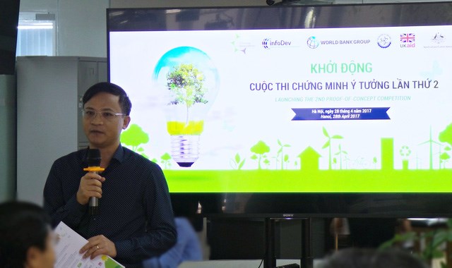 VCIC deputy director Pham Duc Nghiem at the launching ceremony (Photo: vtv.vn)