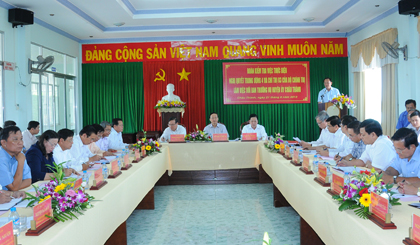 Đoàn công tác của Ban Tổ chức Trung ương làm việc với Huyện ủy Châu Thành trong năm 2013.