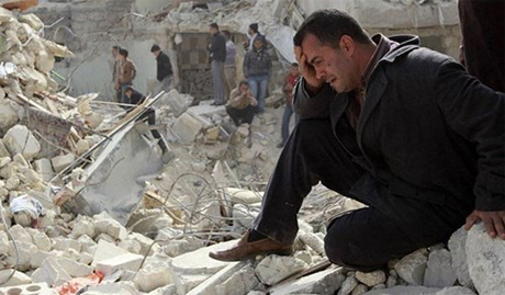 Vụ tấn công của vào Akareb, hơn 150 dân thường Syria thương vong. Ảnh: Reuters