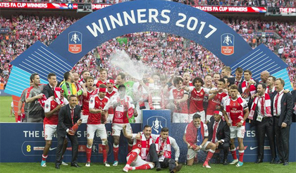 Arsenal lần thứ 13 vô địch FA Cup. Nguồn: ​Daily Mail