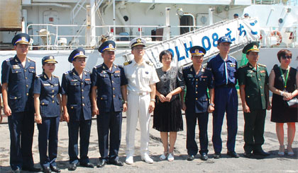 Tàu Echigo cùng 85 sĩ quan và thủy thủ  thăm hữu nghị Việt Nam và Bộ Tư lệnh Cảnh sát biển từ 13-19/6