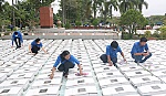 Đoàn viên, thanh niên ra quân dọn dẹp Nghĩa trang Liệt sĩ tỉnh