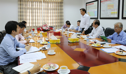 Ông Nguyễn Đình Thông, Phó Giám đốc Sở Kế hoạch - Đầu tư thông tin về tiến độ giải quyết các khó khăn của Công ty TNHH Phát triển KCN Long Giang