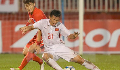 Việt Nam và Hàn Quốc cùng giành vé dự vòng chung kết U23 châu Á. Ảnh: Quang Nhựt/TTXVN