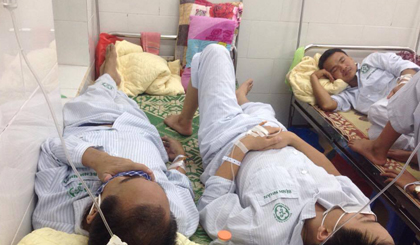 Bệnh nhân điều trị sốt xuất huyết tại Bệnh viện Bạch Mai. Ảnh: VGP/Thúy Hà