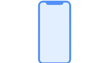 Một biểu tượng mô phỏng bộ khung của mẫu iPhone D22. 
