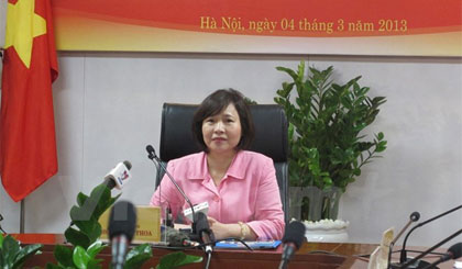 Thứ trưởng Bộ Công Thương Hồ Thị Kim Thoa. Ảnh: PV/Vietnam+