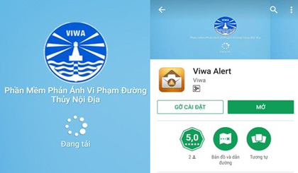A screenshot of the VIWA Alert app
