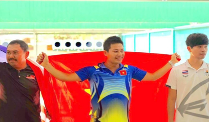 Ha Minh Thanh has quenched Vietnamese shooting's gold medal thirst at the 29th SEA Games.