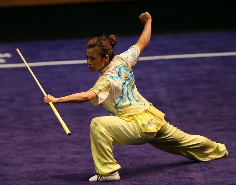 Wushu athlete Hoang Thi Phuong Giang