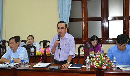 Ông Phạm Đăng Hiếu, Bí thư Chi bộ Văn phòng Đoàn ĐBQH phát biểu tại buổi tọa đàm