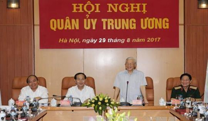 Party General Secretary Nguyen Phu Trong speaks at the conference. (Photo: VNA)