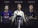 Ronaldo, Messi và Neymar tranh giải Cầu thủ xuất sắc nhất FIFA