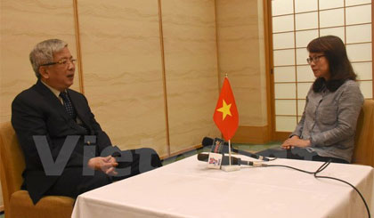 Thượng tướng Nguyễn Chí Vịnh trả lời phỏng vấn phóng viên TTXVN. Ảnh: Cẩm Tuyến/Vietnam+