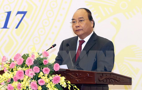 Thủ tướng Nguyễn Xuân Phúc phát biểu chỉ đạo. Ảnh: Thống Nhất/TTXVN