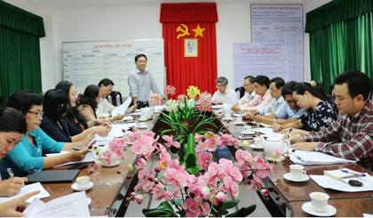 Đoàn giám sát của Ban Văn hóa - Xã hội HĐND tỉnh làm việc với Sở Y tế. 