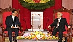 Tổng Bí thư tiếp Phó Thủ tướng Lào Sonexay Siphandone