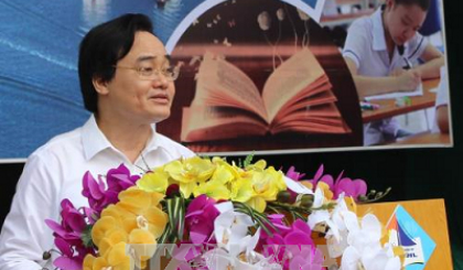 Bộ trưởng Phùng Quang Nhạ phát biểu tại buổi lễ. Ảnh: TTXVN