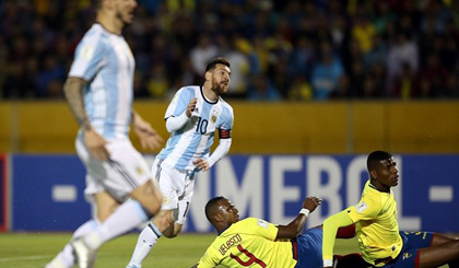 Messi đã tỏa sáng để giúp Argentina giành vé dự World Cup 2018. (Nguồn: Reuters)