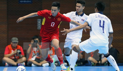 Việt Nam và Thái Lan được đánh giá cao ở giải Futsal Đông Nam Á. (Ảnh: Quốc Khánh/TTXVN)