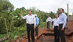 Chủ tịch UBND tỉnh kiểm tra tiến độ xây dựng nông thôn mới