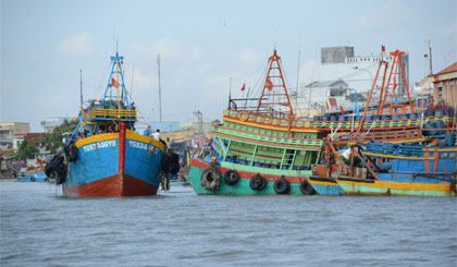 Tàu cá neo đậu tại cảng cá Vàm Láng (ảnh minh họa). Ảnh: Khắc Thuyên
