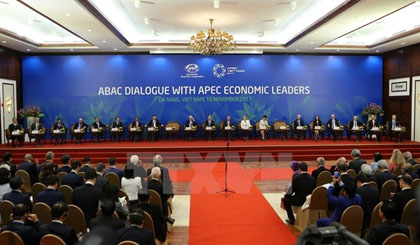 A view of the ABAC Dialogue with APEC Economic Leaders in Da Nang city on November 10 (Photo: VNA)
