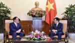 Deputy PM Pham Binh Minh receives Taekwang leader